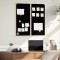 vidaXL Tablă Manual Negru 80 x 1.4 x 80 cm Lemn masiv de pin