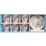 Set 12 piese cesti cafea si farfurioare ceramica 6 persoane 120ml 86-1 CNN50550