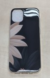 Husa telefon Plastic iPhone 12 Pro 6.1 black flower