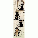 Semn de carte Chats Et Instruments, Kiub