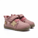 Pantofi fete B500 Damaris &ndash; Old Rose, piele naturală, inchidere velcro