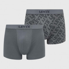 Levi's boxeri 2-pack barbati, culoarea gri