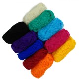 Fire de Tricotat, Acrilic, Set 10 Bucăți, Capacitate 10g, Multicolor, Oem