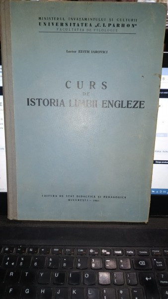 Curs de istoria limbii engleze - Edith Iarovici