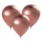 Baloane Latex, Set 12 Buca?i, Culoare Roz Auriu Metalizat, Dimensiune 23cm