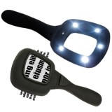 Lupa cu LED UV Detector Bancnote False, 6 LED-uri, Marire 3x, Lentila 60mm, Compacta, Baterii Incluse