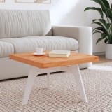 Blat Masa Lemn Masiv Fag 60x60 cm Patrat Maro vidaXL - Blat Inlocuire, Cafea, Colț Rotunjit