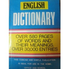 ENGLISH DICTIONARY , OVER 580 PAGES OF WORDS AND THEIR MEANINGS