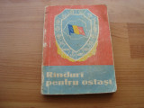 RANDURI PENTRU OSTASI , Editura militara , anii 60, Alta editura