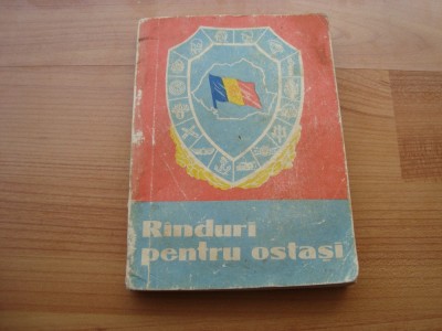 RANDURI PENTRU OSTASI , Editura militara , anii 60 foto
