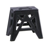 Taburet pliabil plastic negru 39 x 26 x 34 cm