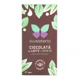 Cumpara ieftin Ciocolata cu lapte si menta, 100 g, Sweeteria