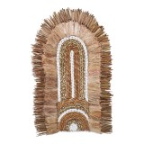 Cumpara ieftin Decoratiune perete Earsy mat in culoare naturala 58x32x8 cm