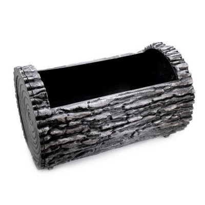 Ghiveci decorativ pentru flori model scoarta copac 34x21cm foto