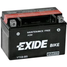Baterie moto 12V 8Ah (YTX9-BS) AGM fara mentenanta (sigilata) Exide