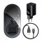 Incarcator wireless Qi 2in1 Baseus Simple Turbo, 20W pt telefon si Apple Airpods (transparent)
