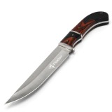 Cutit de vanatoare militar Finka Foxter, 30 cm, otel si lemn, teaca inclusa