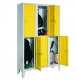VESTIAR METALIC CU PICIOARE SI 6 USI COLOR 113/06, 1050x350x1800 mm (LxlxH), Italia
