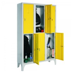 VESTIAR METALIC CU PICIOARE SI 6 USI COLOR 113/06, 1050x350x1800 mm (LxlxH), Italia