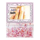 Decorațiuni roz pentru unghii - fulgi, INGINAILS