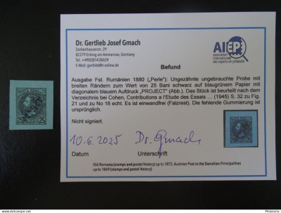 Romania Esseuri , Carol cu barba , Expertizat , NG/(*) (3) foto