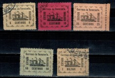 Venezuela 1903 - Estado Guyana, emisiune locala, serie foto