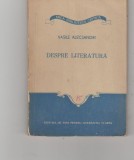 bnk ant Vasile Alecsandri - Despre literatura