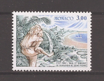 Monaco1987-200 ani de prima ediție-Paul și Virginia de Bernardin de Saint-Pierre foto