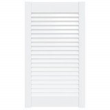 Usa de dulap design lambriu, alb, 69x39,4 cm, lemn masiv pin