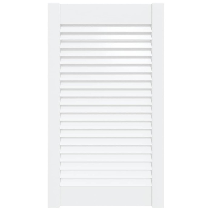 Usa de dulap design lambriu, alb, 69x39,4 cm, lemn masiv pin