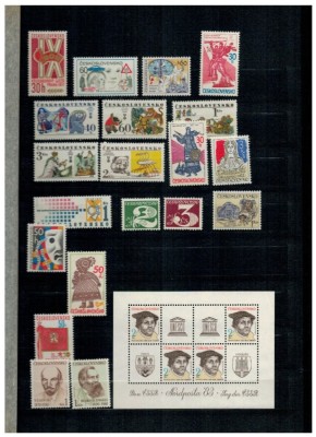 Cehoslovacia - Colecție timbre neuzate in clasor foto