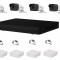 Sistem supraveghere complet 4 camere Hikvision 2MP IR 40m, DVR Dahua Pentabrid FULL HD, accesorii SafetyGuard Surveillance