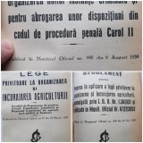 Biblioteca legilor uzuale adnotate (1932-1938, 15 broșuri coligate)