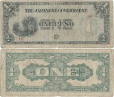 1942 , 1 peso ( P-106a ) - Filipine