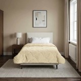 vidaXL Pilotă de vară Crem 155 x 200 cm Microfibră și fleece Teddy 42026219