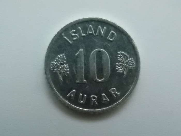 10 AURAR 1974 ISLANDA-aluminiu