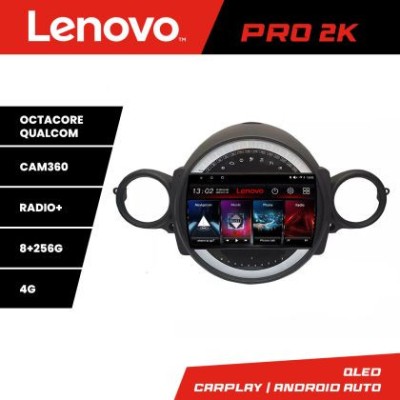 Navigatie Mini 2007-2011 8 core QLED 2K 8+256 360 Android Waze USB Navigatie Internet Youtube Radio Lenovo CarStore Technology foto