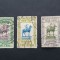 SIAM--1908-lot stampilate-1,3,5 Tic.-