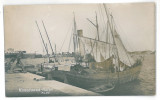 1761 - CONSTANTA, Harbor, boats, Romania - old postcard, real PHOTO - unused, Necirculata, Fotografie