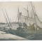 1761 - CONSTANTA, Harbor, boats, Romania - old postcard, real PHOTO - unused