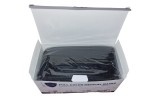 Masca Medicala Neagra 4 Straturi IIR, Protectie Bacteriana &amp;ge;98%, 50 Bucati/Cutie