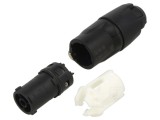 Conector circular mufă 3 pini, 20A, 250VAC, drept