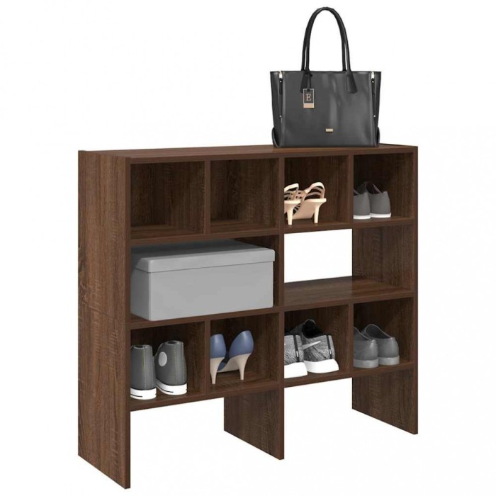 Rafturi pantofi 2 buc Stejar maro stivuibil 89,5x30x40 cm