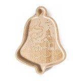Platou lemn aperitive Craciun 20x26.5 cm