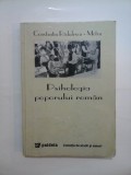 PSIHOLOGIA POPORULUI ROMAN - C. RADULESCU - MOTRU