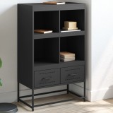 VidaXL Dulap &icirc;nalt, negru, 68x39x111,5 cm, oțel