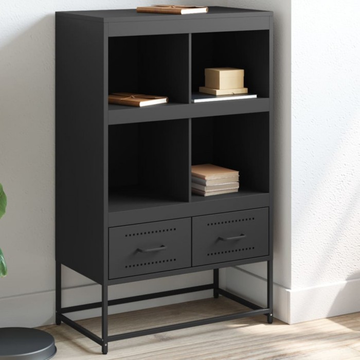 vidaXL Dulap &icirc;nalt, negru, 68x39x111,5 cm, oțel 846602
