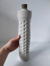 Sticla ceramica decorativa, vintage, id Century Modern, cu dop de cauciuc, 32cm