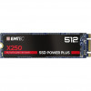 SSD X250, 512GB, SATA M2 2280, R/W speed 520MBs/500MBs, Emtec