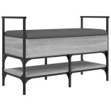Cumpara ieftin Banca de pantofi, gri sonoma, 85,5x42x57,5 cm, lemn prelucrat